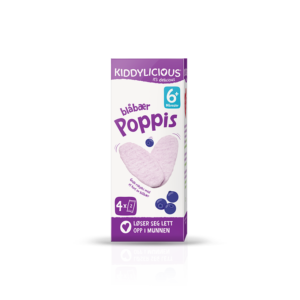 Kiddylicious Poppis Blåbær